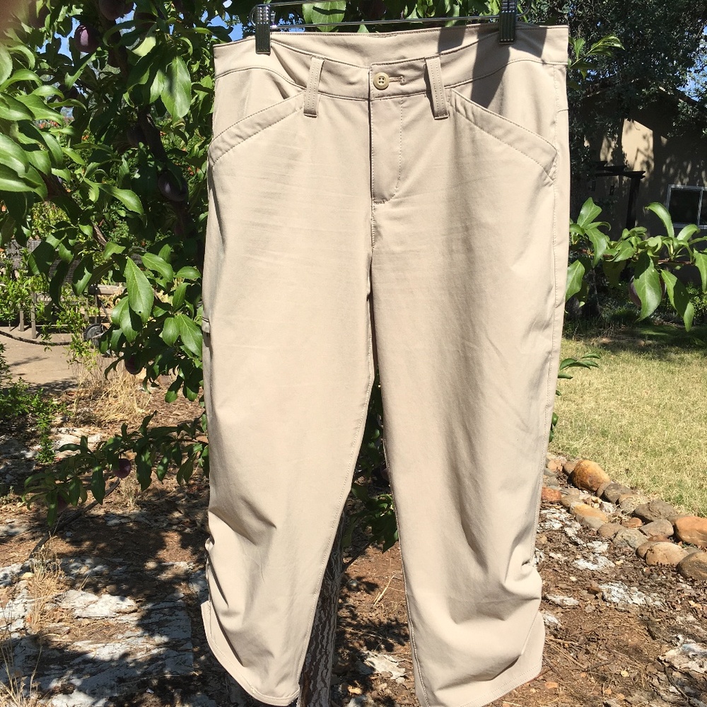 Tan Eddie Bauer Hiking Pants Capris